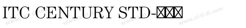 ITC CENTURY STD字体转换 ITC CENTURY STD字体转换